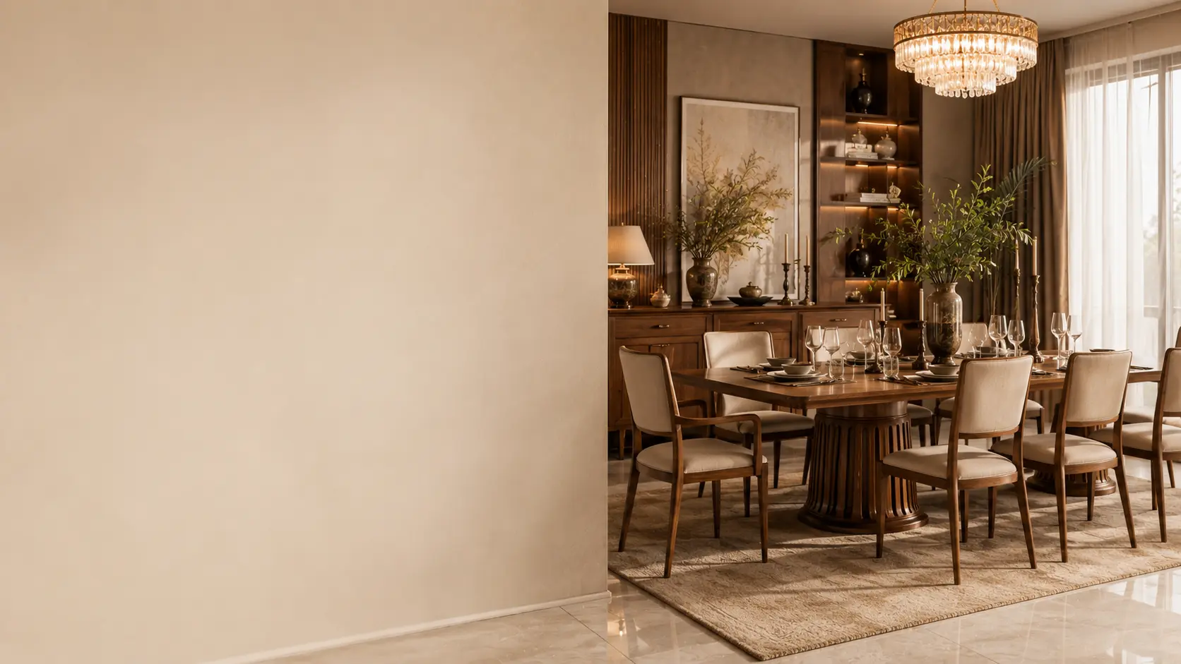 Furniture ruang makan premium untuk interior rumah elegan