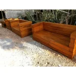 Kursi Tamu Box Sudut Minimalis Kayu Jati Perhutani | Sofa Tamu Jepara Premium - Gambar 4
