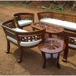 Kursi Tamu Ukir Minimalis Betawi Kayu Jati Perhutani | Set Sofa Tamu Jepara - Gambar 2