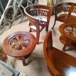 Kursi Tamu Ukir Minimalis Betawi Kayu Jati Perhutani | Set Sofa Tamu Jepara - Gambar 5