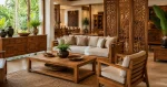 Furniture living room kayu jati premium Jepara