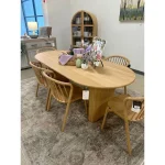 Meja Makan Minimalis Modern Terbaru Kayu Jati Jepara - Gambar 3