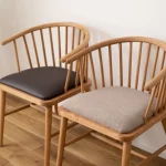 Meja Makan Minimalis Modern Japandi Style Kayu Jati Jepara - Gambar 3