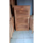 Rak Sepatu Kayu Jati Minimalis Jepara | Lemari Sepatu Kayu Jati Modern - Gambar 4