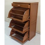 Rak Sepatu Kayu Jati Minimalis Jepara | Lemari Sepatu Kayu Jati Modern