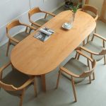 Meja Makan Minimalis Scandinavian Terbaru Kayu Jati Perhutani
