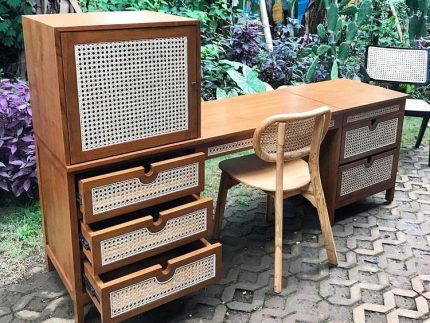 meja kerja minimalis modern
