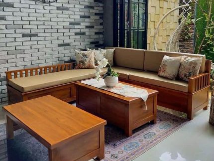 kursi tamu sofa sudut minimalis