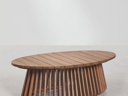 Meja Kopi Oval Outdoor