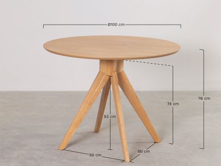 Meja Makan Cafe Bundar