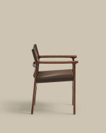 Sila Armchair Kayu Jati Dudukan Kulit Sintetis
