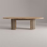 Meja Makan Outdoor Minimalis Kayu Jati