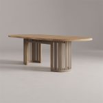 Meja Makan Outdoor Minimalis Kayu Jati