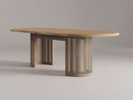 Meja Makan Outdoor Minimalis Kayu Jati