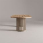 Meja Makan Outdoor Minimalis Kayu Jati