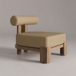 Sela Sofa 1 Seater Minimalis Modern Kayu Jati