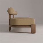 Sela Sofa 1 Seater Minimalis Modern Kayu Jati