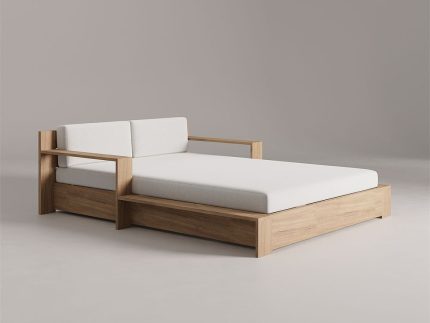 Naomi Daybed Lounger Minimalis Kayu Jati