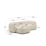 Sofa Fluffy L Shape 5 Seater Minimalis