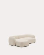 Sofa Fluffy L Shape 5 Seater Minimalis Kerangka Kayu Jati - Gambar 2