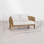 Kanaya Sofa Outdoor Kayu Jati