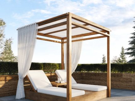 Pergola Outdoor Kayu Jati