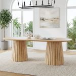 Aruna Meja Makan Oval Minimalis
