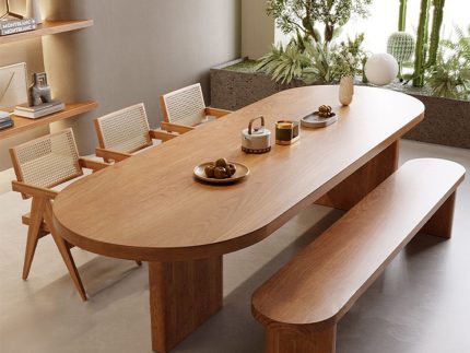 Ruangkara Meja Makan Modern Kayu Jati