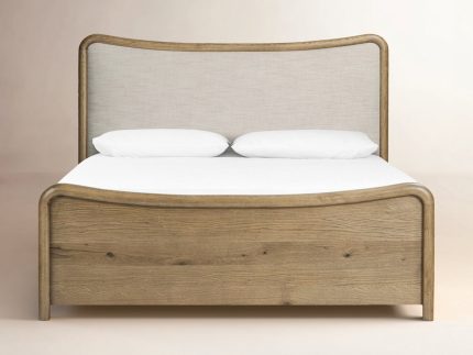Ghauri Dipan Minimalis Kayu Jati Solid Headboard Sofa