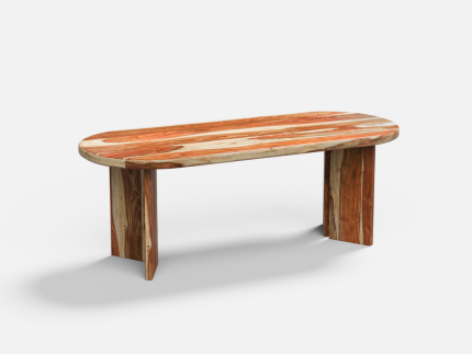 Temuloka Meja Makan Modern Kayu Jati
