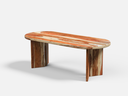 Temuloka Meja Makan Modern Kayu Jati