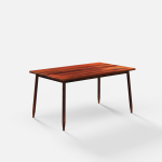 Kirana Meja Makan Cafe Modern Kayu Jati