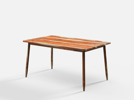 Kirana Meja Makan Cafe Modern Kayu Jati