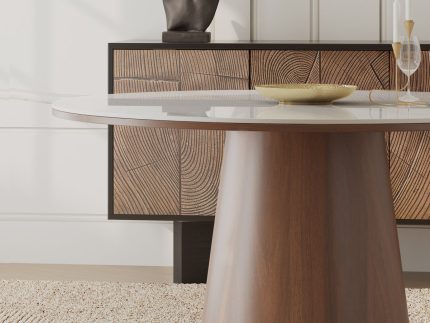 Adiwarna Meja Makan Bulat Modern