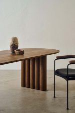 Veina Meja Makan Modern Kayu Jati