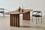 Veina Meja Makan Modern Kayu Jati