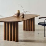 Veina Meja Makan Modern Kayu Jati