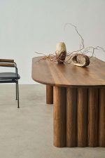 Veina Meja Makan Modern Kayu Jati