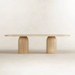 Zola Meja Makan Modern Kayu Jati