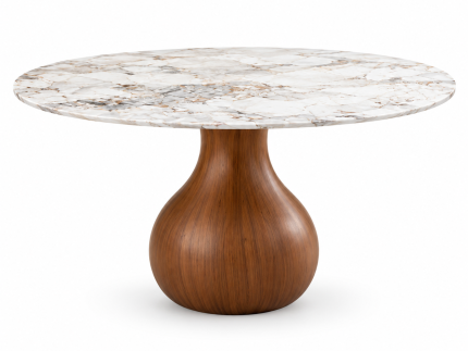 Aurelia Meja Makan Modern Kayu Jati
