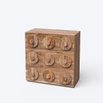 Lova Nakas 3 Laci Minimalis Kayu Jati