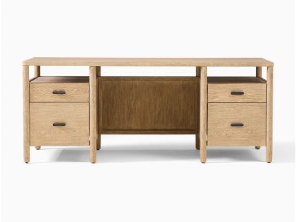 Baswara Meja Kerja Minimalis Kayu Jati