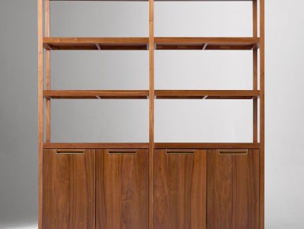 Lemari Buku Minimalis Kayu Jati