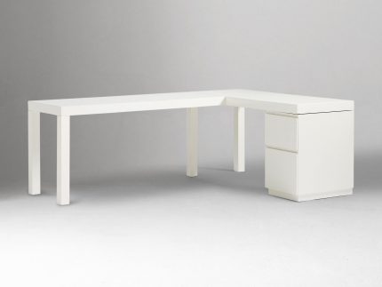 Nalaka Meja Kerja L Shape Minimalis