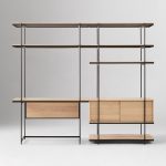 Kabinet Minimalis Kayu Jati Kombinasi Jati