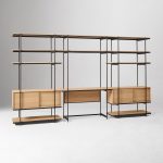 Kabinet Minimalis Kayu Jati Kombinasi Jati